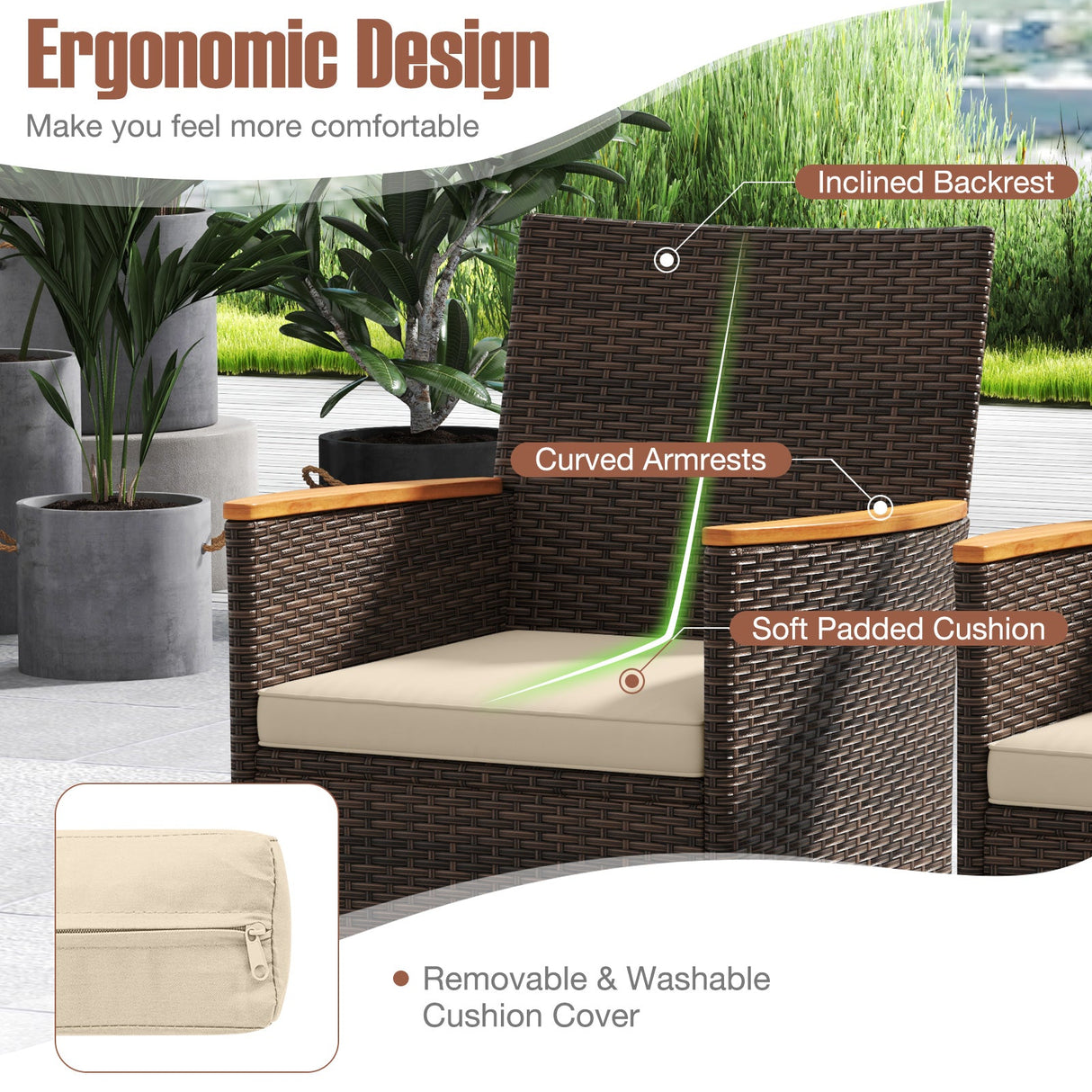 Juego de comedor para exteriores de 9 piezas con tablero de madera de acacia