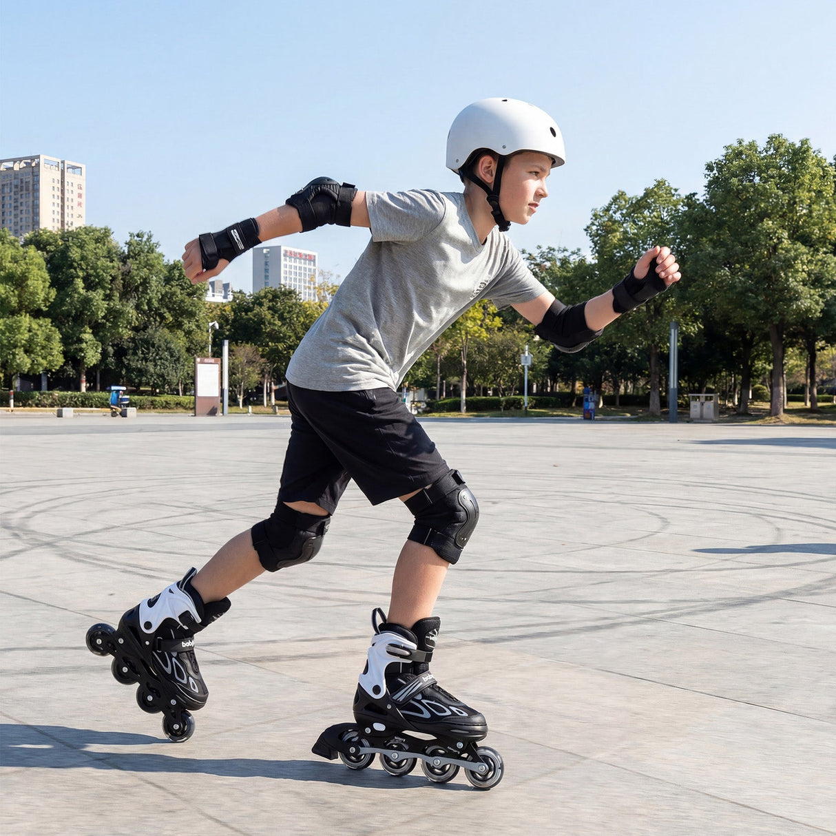 Patines en línea ajustables para niños - 4 tallas - Patín de cuchilla ajustable