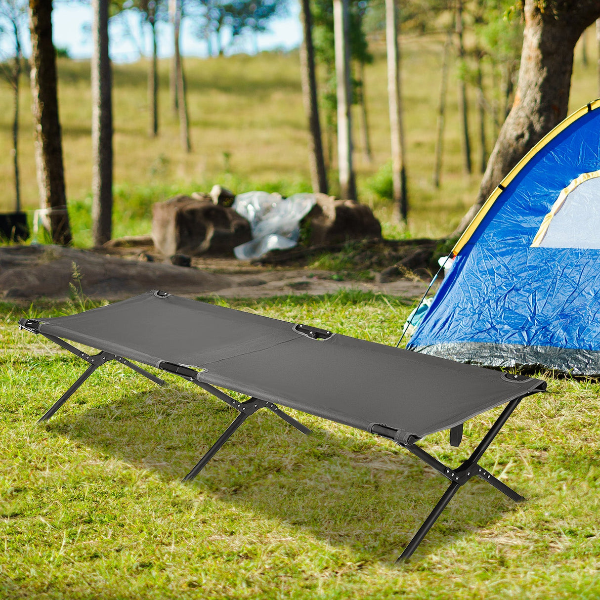 Catres plegables de camping para adultos y niños