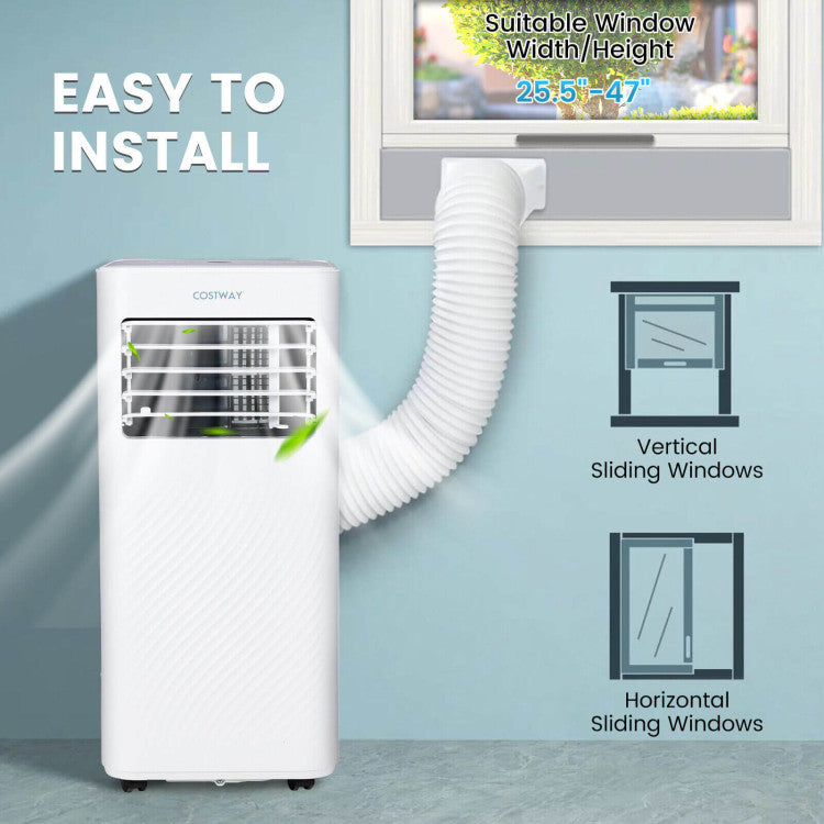 Aire acondicionado portátil de 8000 BTU con temporizador