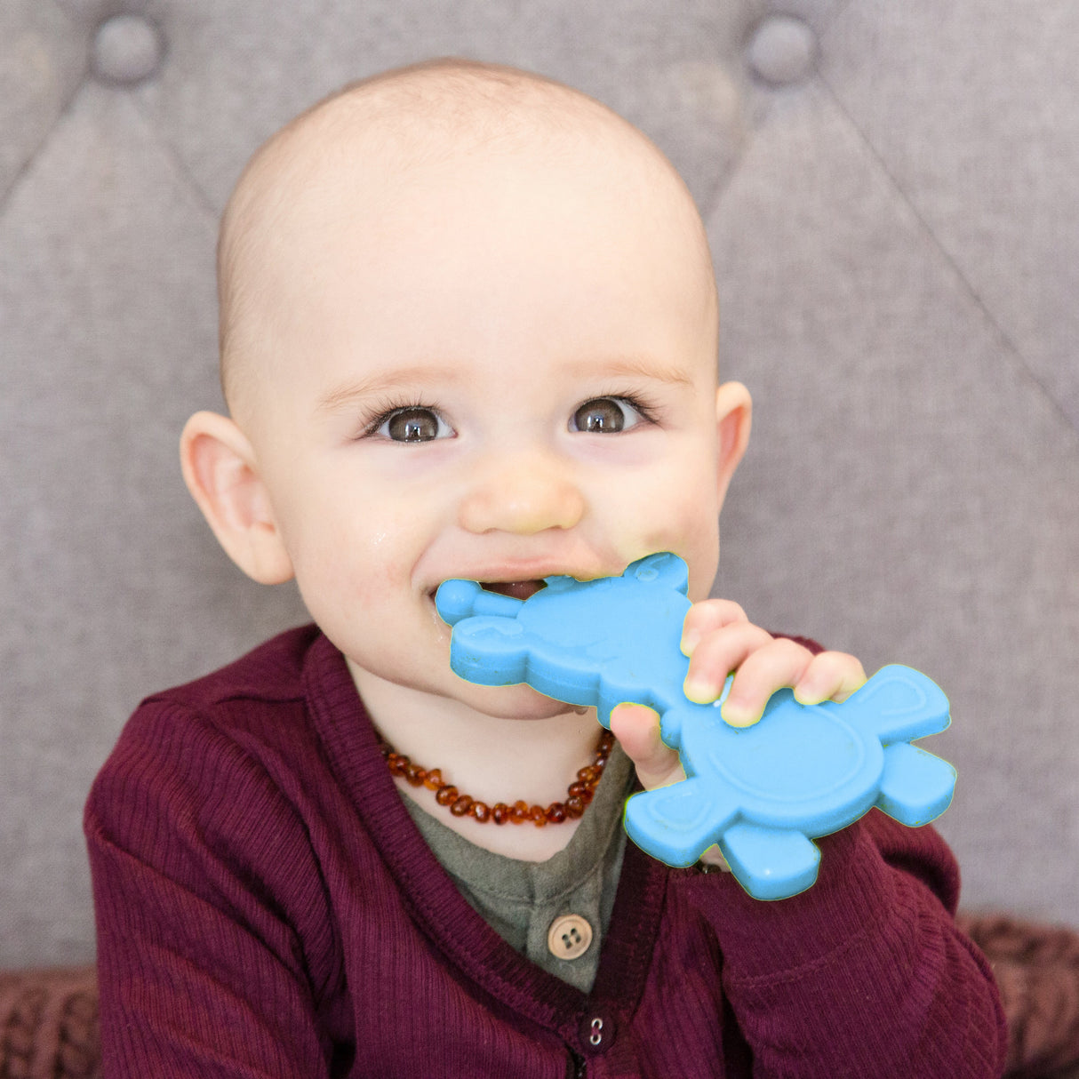 Masticador para bebés Little bamBAM – Cian