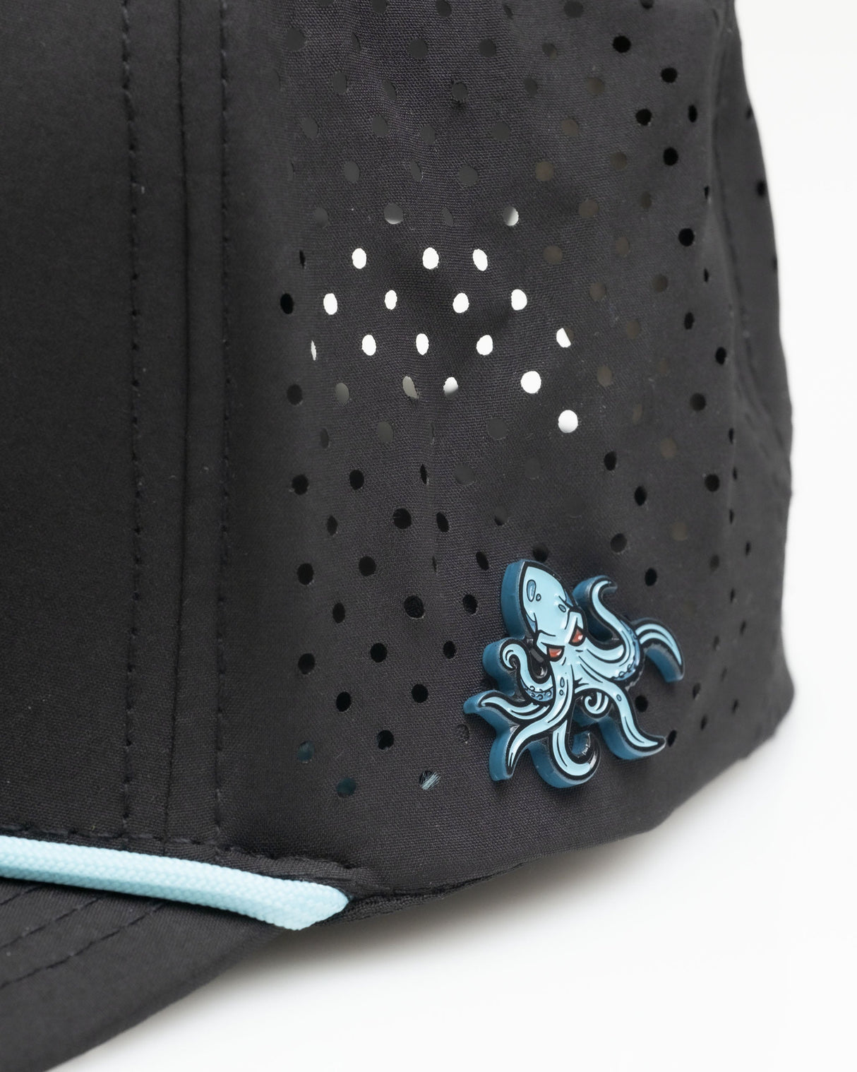 Kraken Black - Gorra de soga perforada