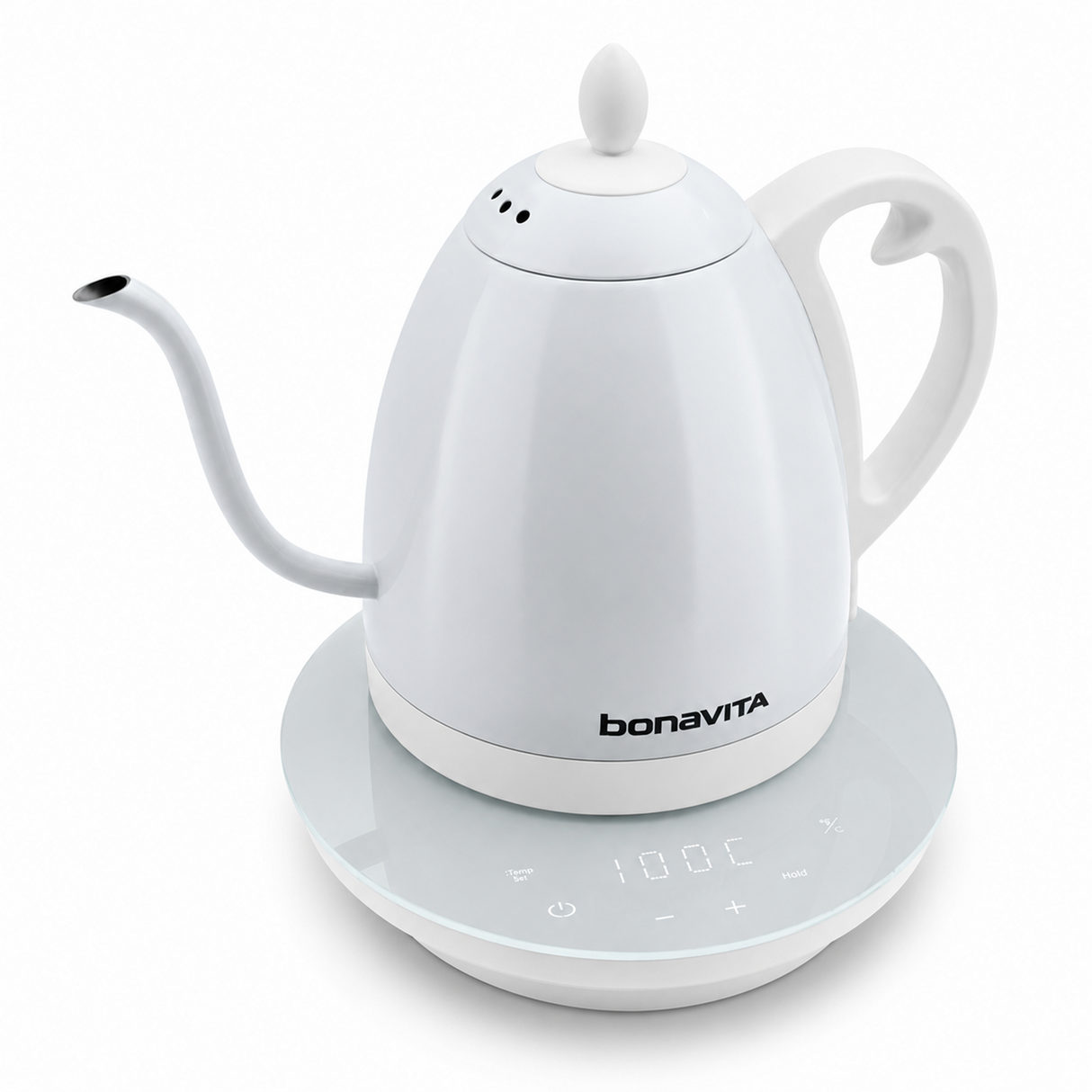 Hervidor Eléctrico de Temperatura de Precisión de Cuello de Cisne Bonavita Cosmopolitan 1.0L