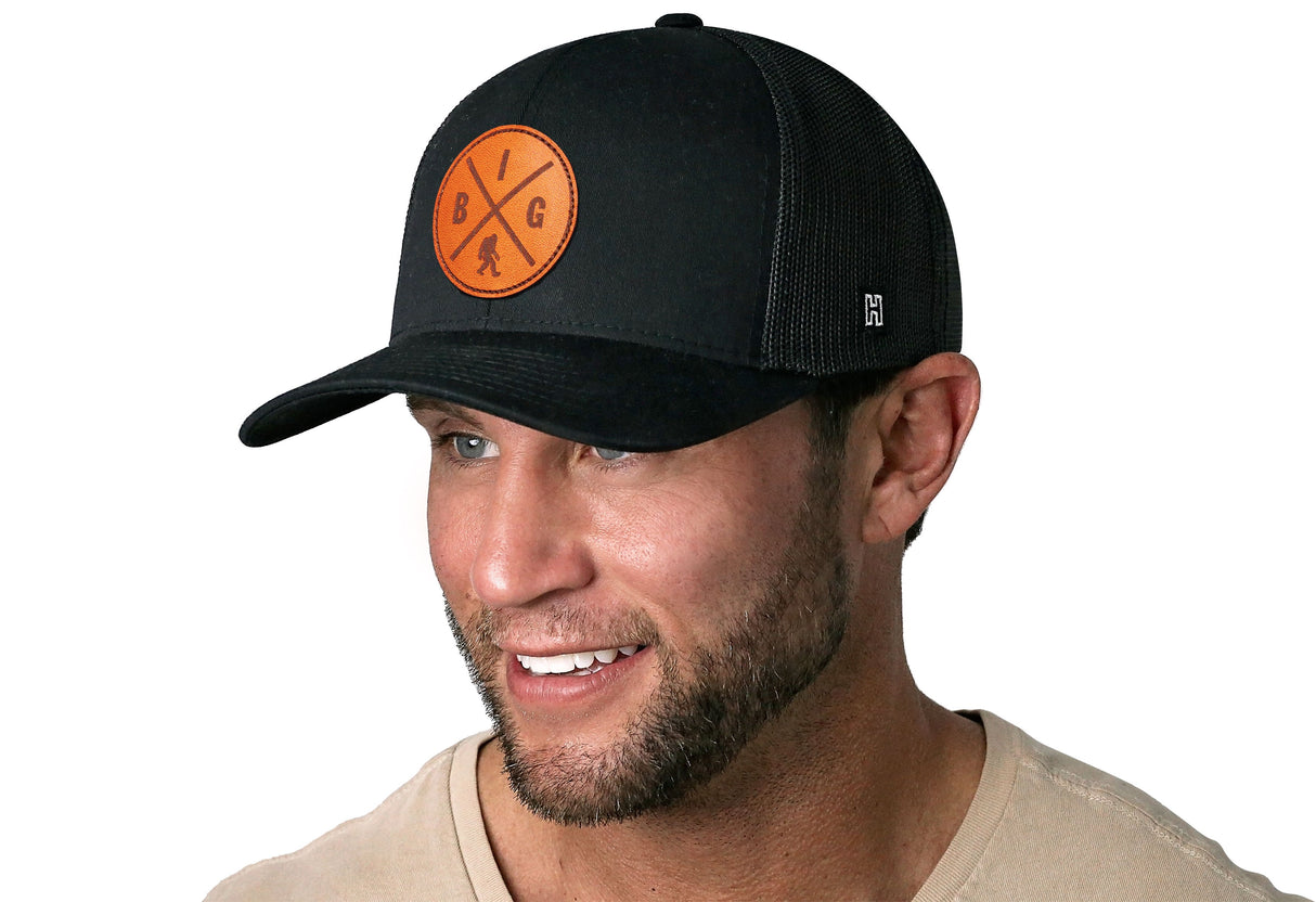 Bigfoot X Trucker Hat | Black Sasquatch Snapback