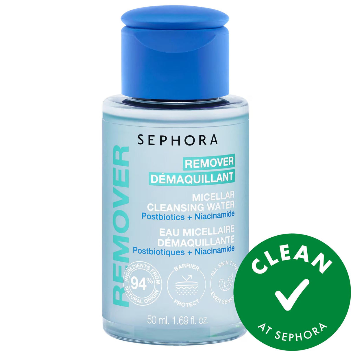Drunk Elephant Micellar Cleansing Water With Postbiotics + Niacinamide - Gentle Makeup Remover for Sensitive Skin, Vegan & Cruelty-Free