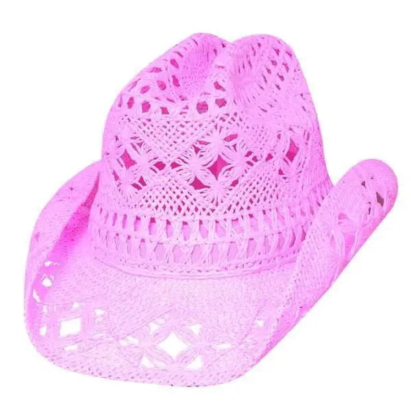 Bullhide April - Sombrero de vaquera de paja moldeable para niñas