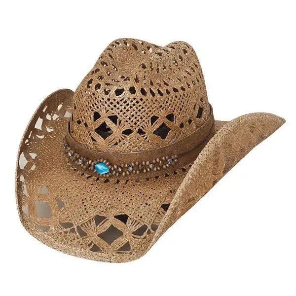 Sombrero Vaquero de Paja para Mujer Bullhide Bean Me Up