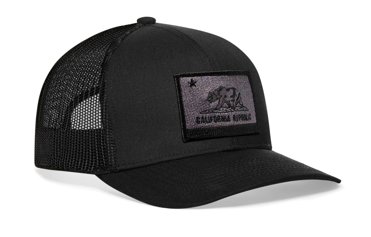 California Flag Trucker Hat | Black tactical Snapback