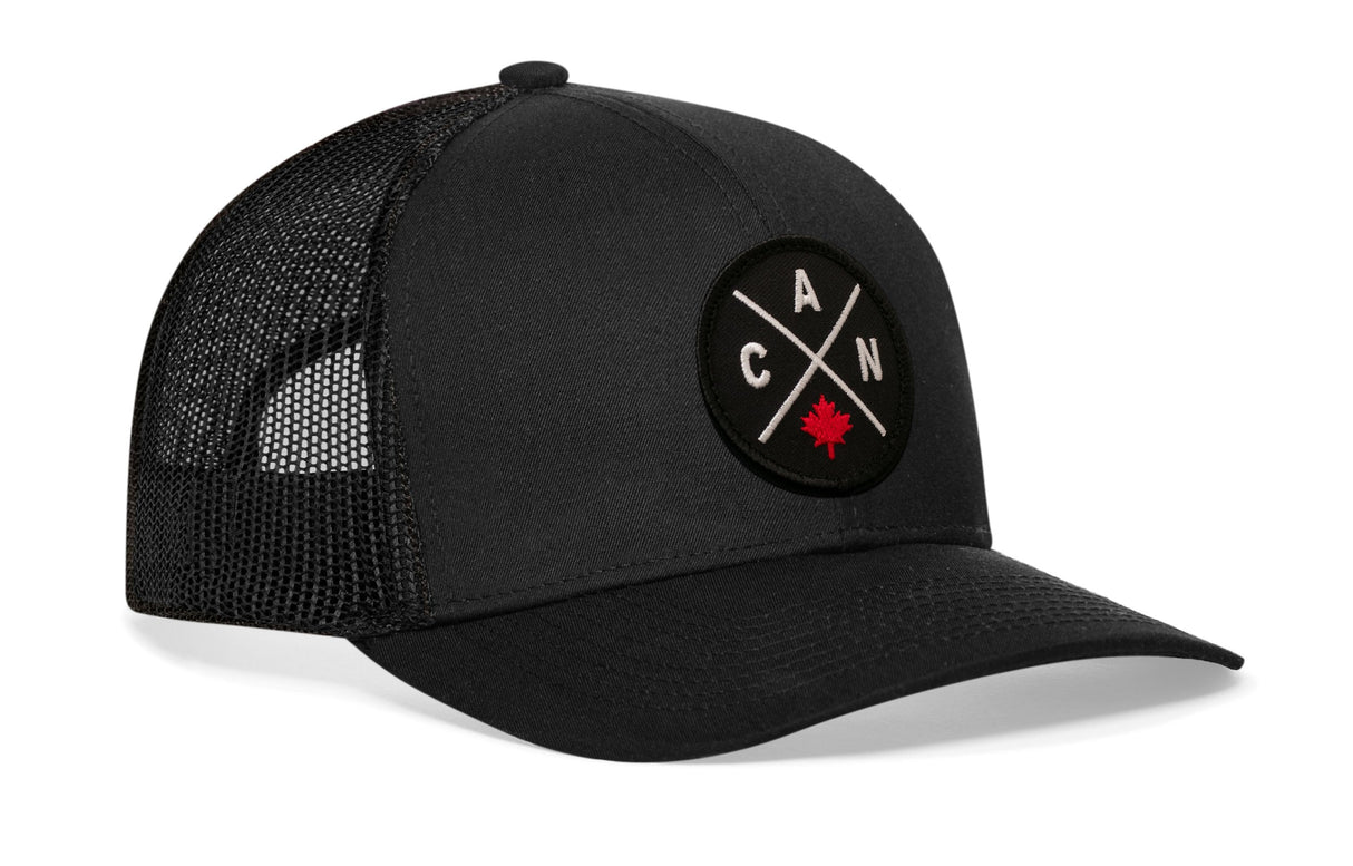 Canada Trucker Hat | Black CAN X Snapback