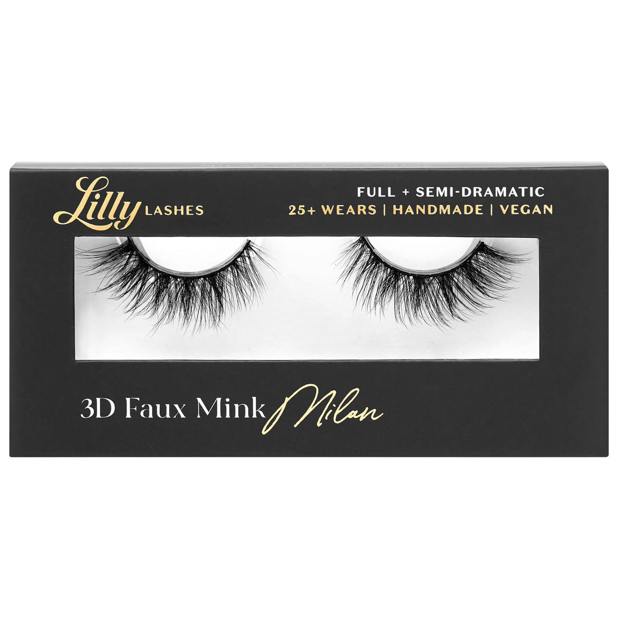 Lilly Lashes 3D Faux Mink Lashes: Waterproof, Reusable & Dramatic Enhancing False Eyelashes for Stunning Eyes.