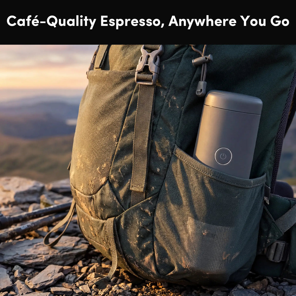 Máquina de espresso portátil Citaly GO-1, calentamiento rápido automático, carga rápida PD 3.0, 3*2500mAh, compatible con cápsulas y café molido