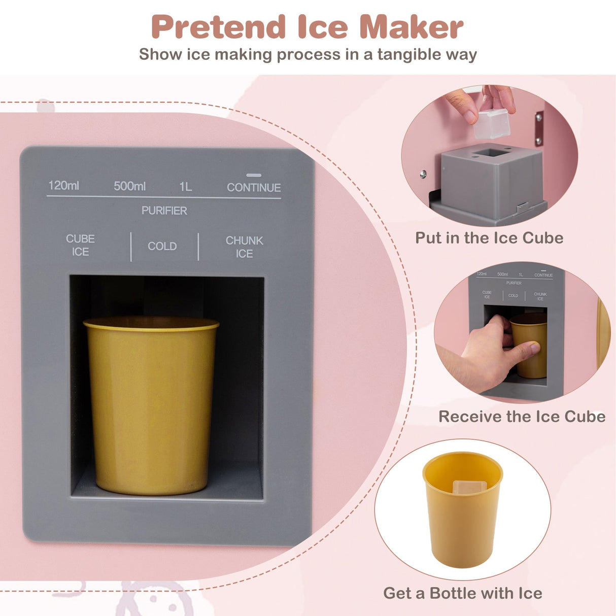 Cocina de juguete de madera esquinera con luces y sonidos, juego de cocina grande para simular.