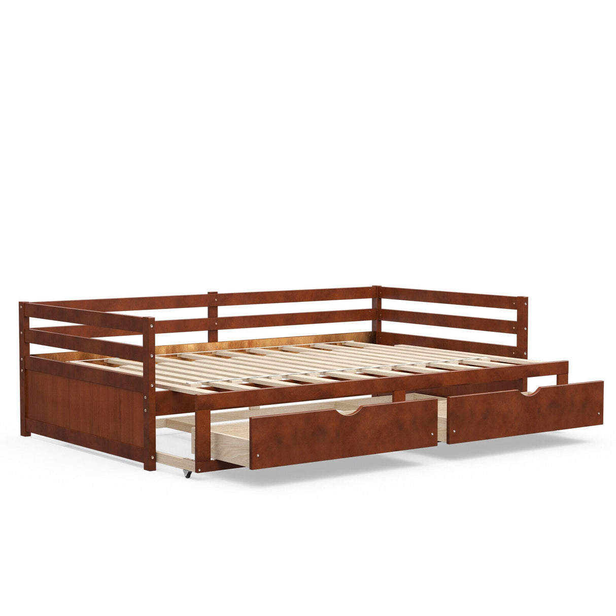 Sofá cama extensible de individual a king con nido y 2 cajones de almacenamiento