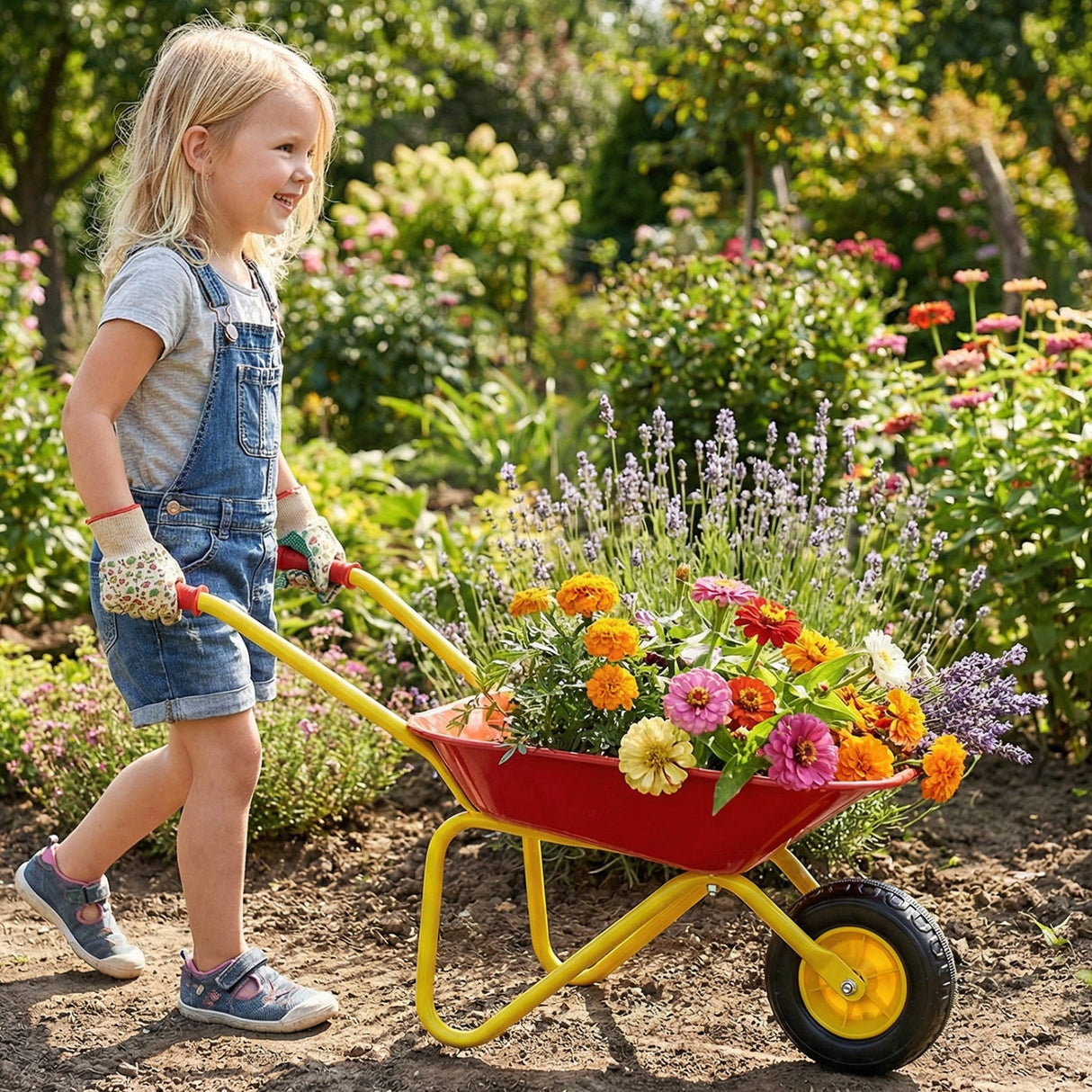 Carretilla Costzon para niños con ruedas todo terreno - Rojo