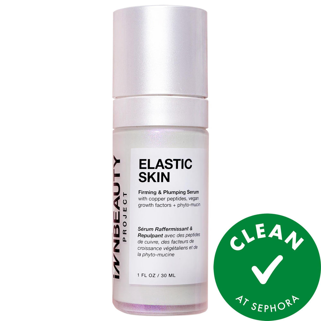 iNNBEAUTY PROJECT Elastic Skin Firming & Plumping Vegan Growth Factor Serum with Copper Peptides - Anti-Aging, Hydrating, Vegan Skincare