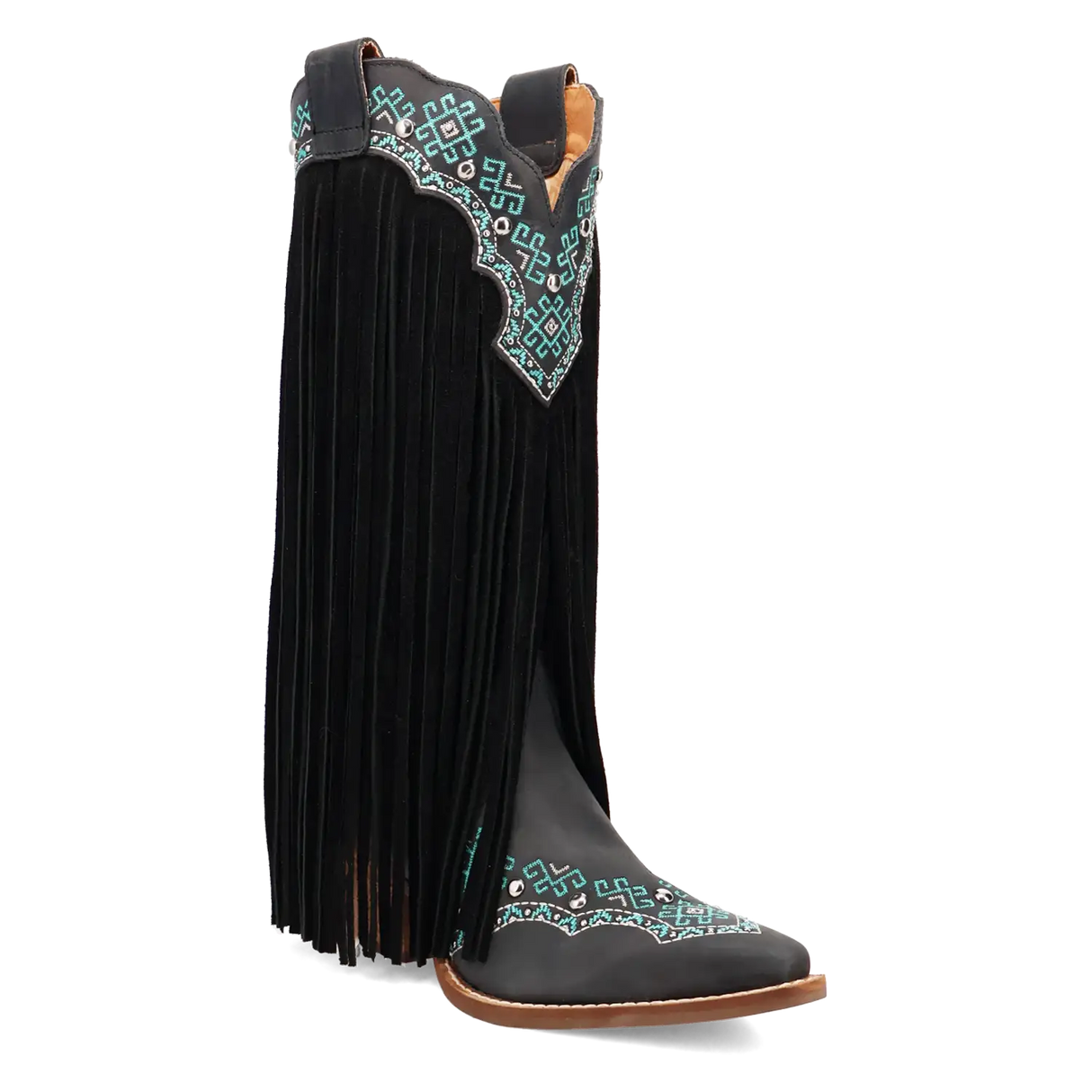 Botas vaqueras de mujer Dingo Tequila Sunrise de piel de ante
