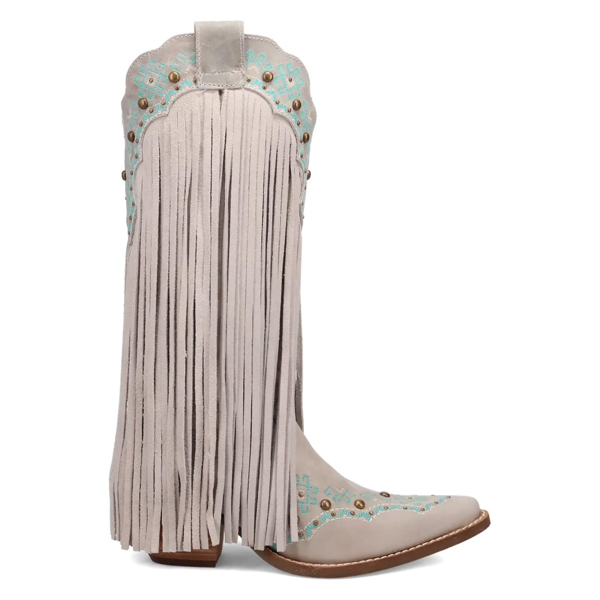 Botas vaqueras de mujer Dingo Tequila Sunrise de piel de ante
