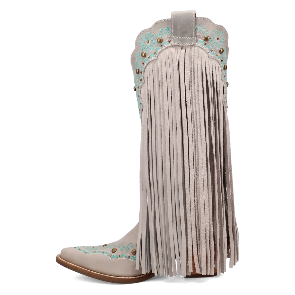 Botas vaqueras de mujer Dingo Tequila Sunrise de piel de ante