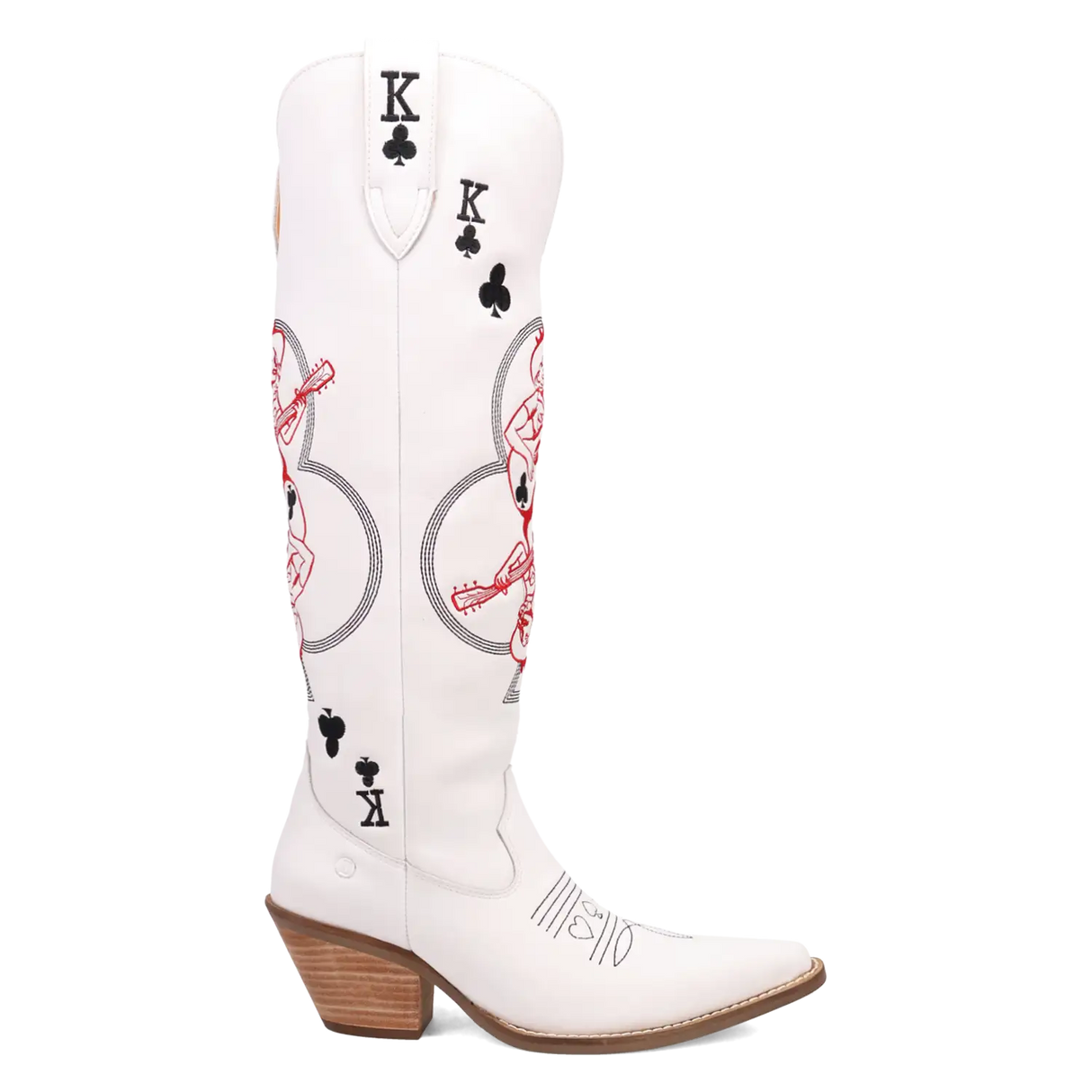 Dingo King of Clubs - Botas vaqueras de cuero para mujer