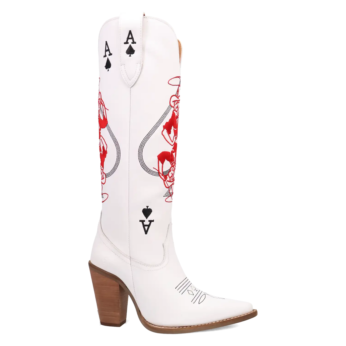 Botas de vaquera de cuero Dingo Ace of Spades para mujer