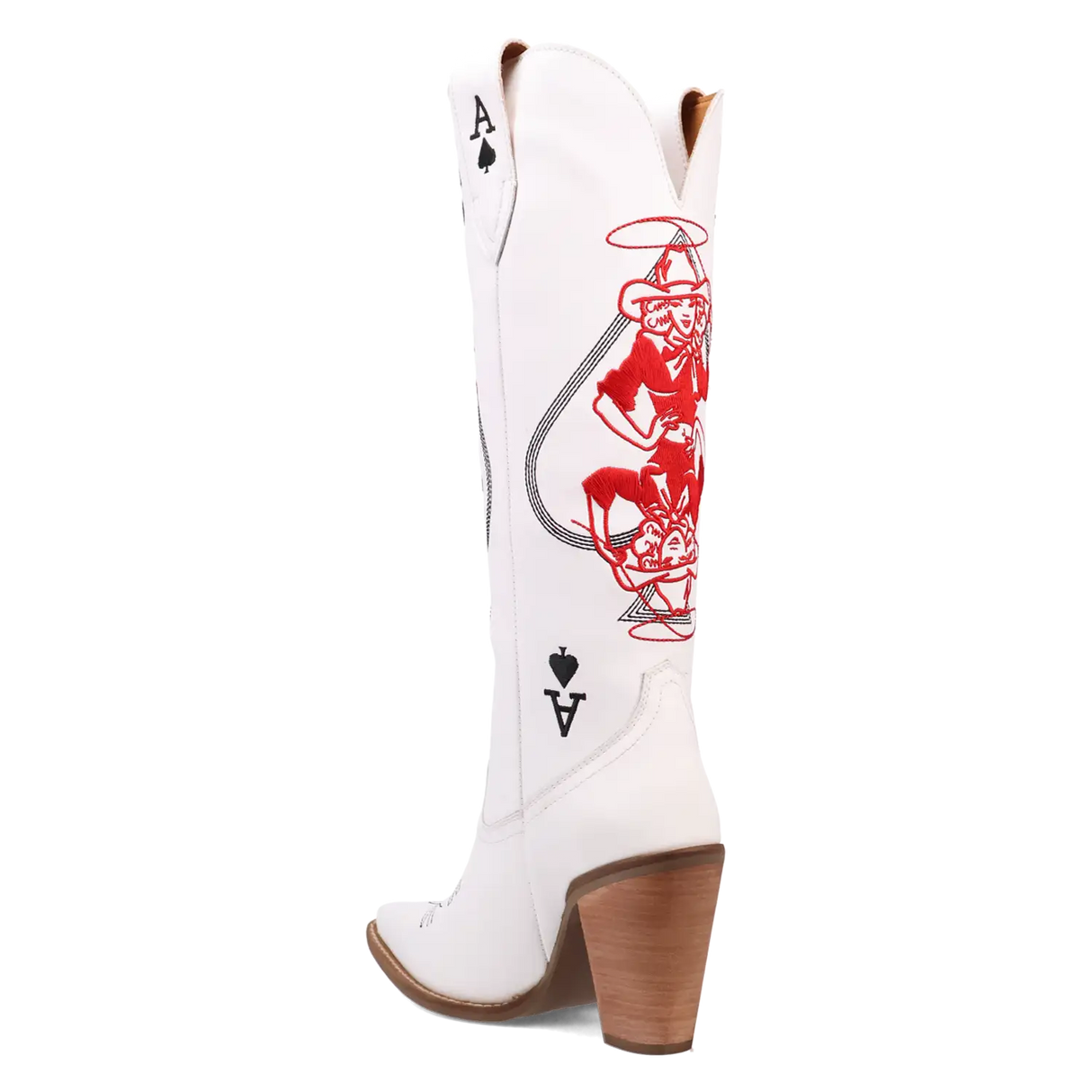 Botas de vaquera de cuero Dingo Ace of Spades para mujer