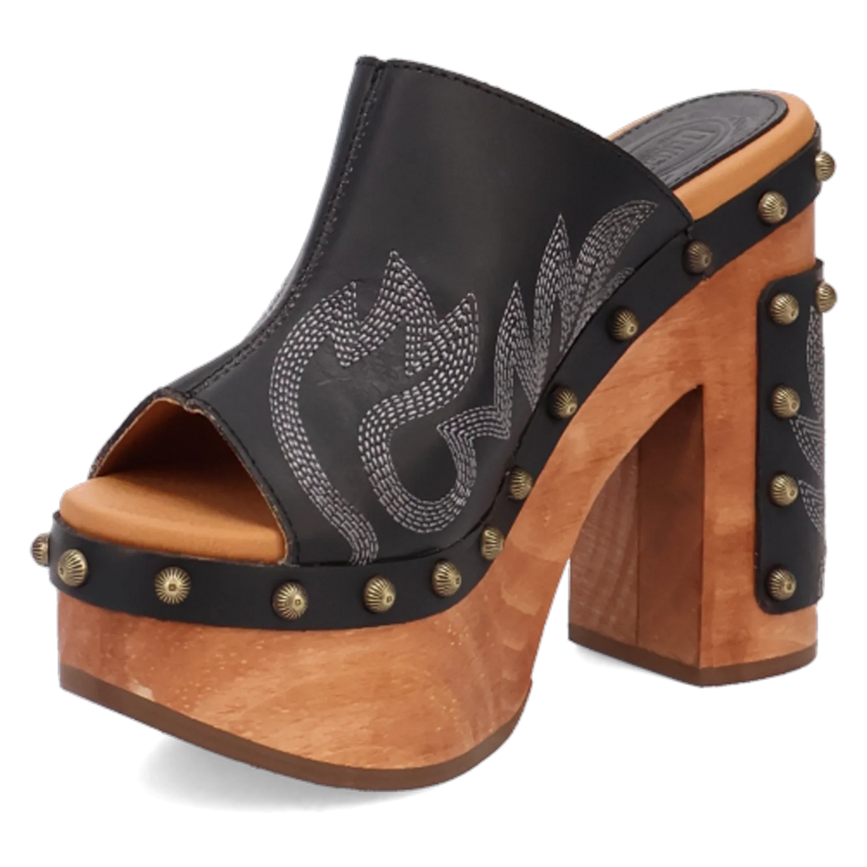 Dingo Free Spirit - Sandalias de madera para mujer