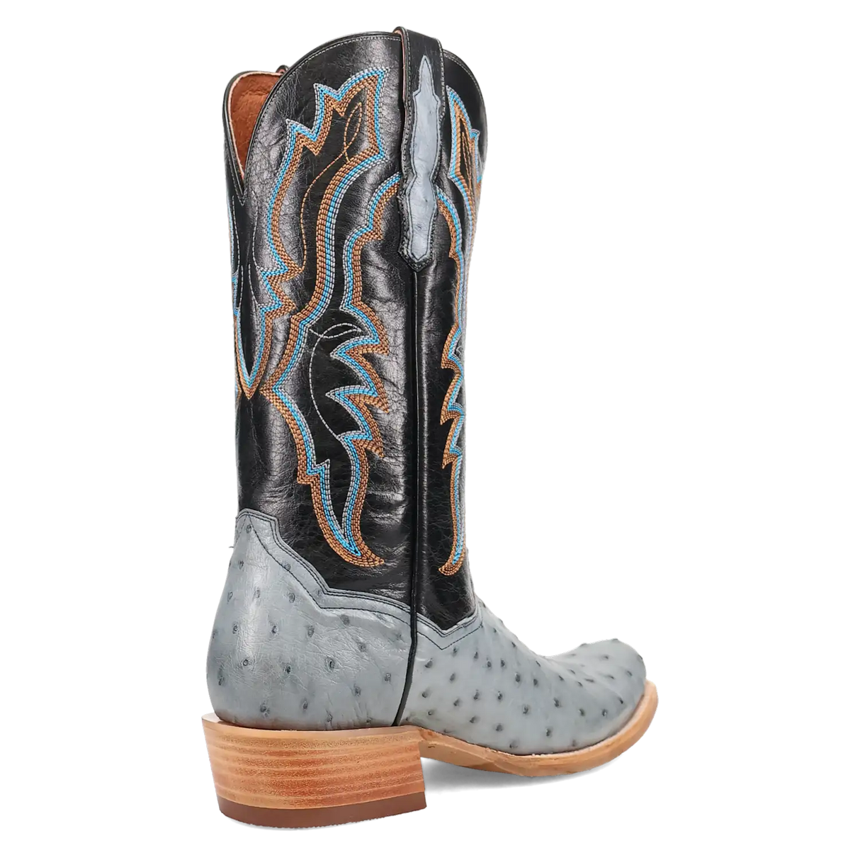 Botas vaqueras de avestruz de pluma completa Dan Post Brady para hombre
