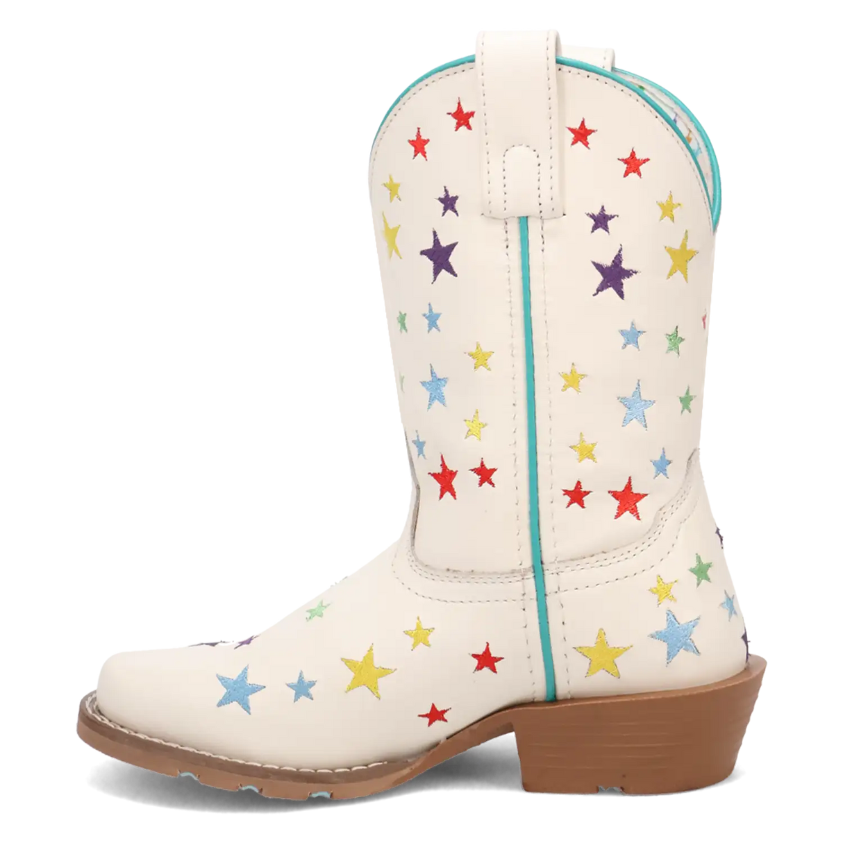 Dan Post Starlett - Botas de vaquera de cuero para niña pequeña / niña grande