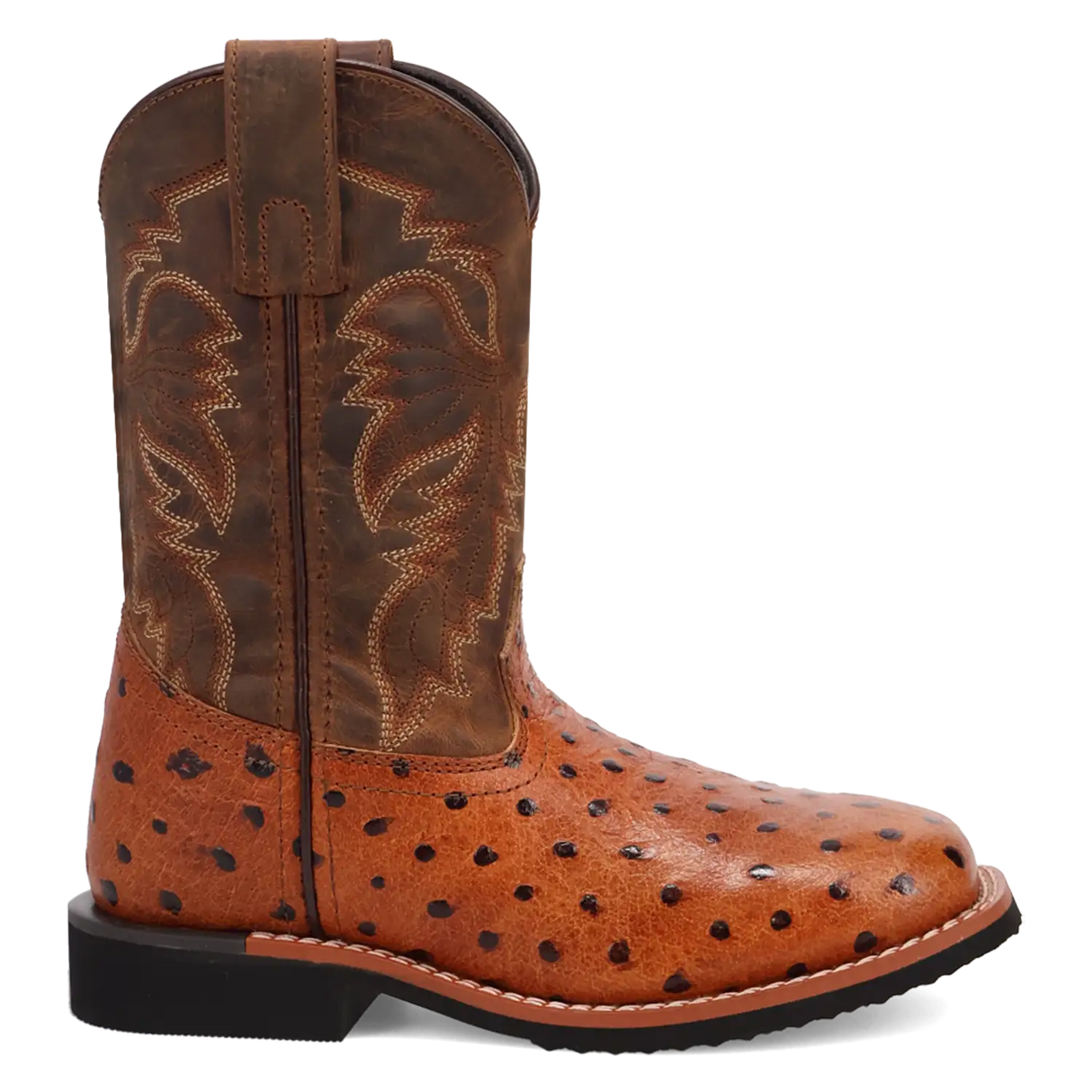 Botas Cowboy de Cuero Dan Post Jet para Niño Pequeño / Niño Grande