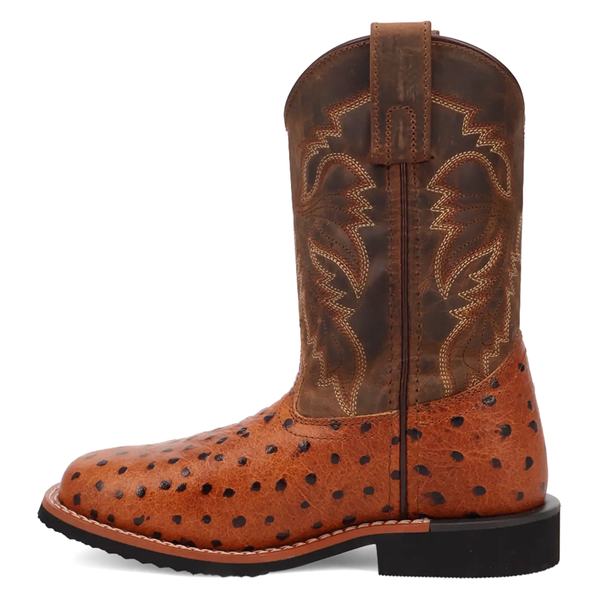 Botas Cowboy de Cuero Dan Post Jet para Niño Pequeño / Niño Grande