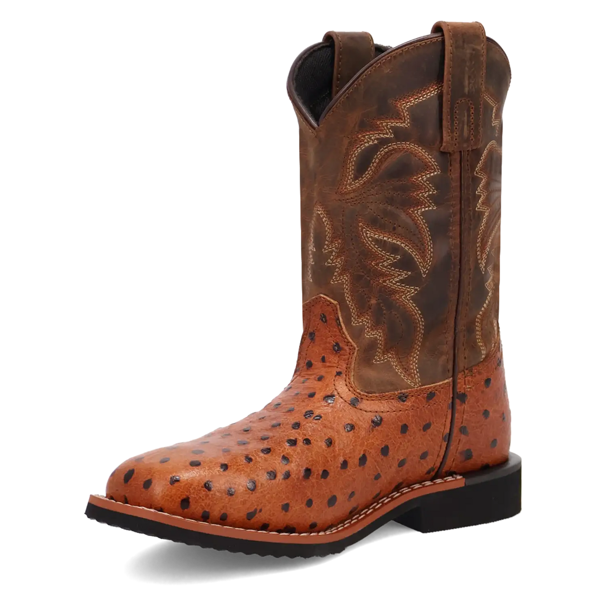 Botas Cowboy de Cuero Dan Post Jet para Niño Pequeño / Niño Grande