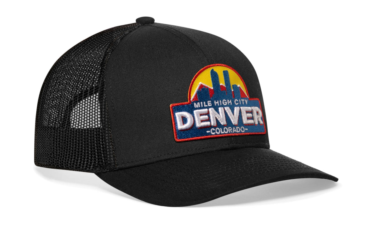 Denver Mile High City Trucker Hat | Cityscape Snapback