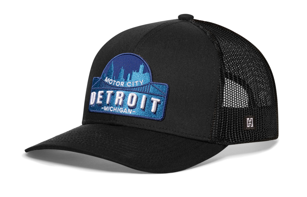 Detroit Motor City Trucker Hat | Cityscape Snapback