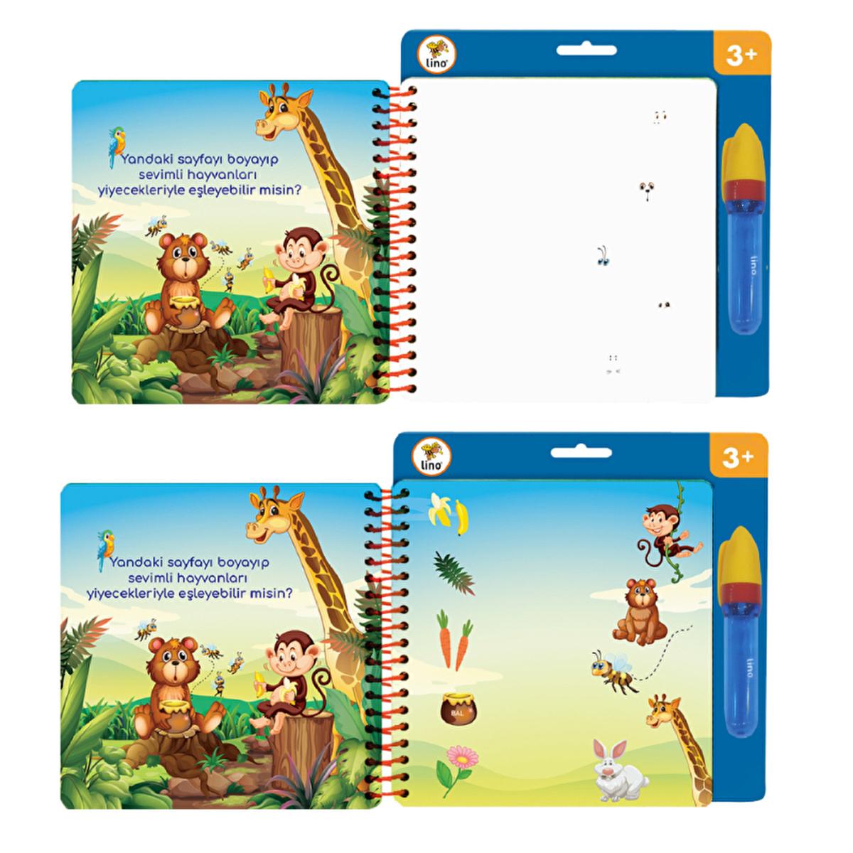 Lino Magic Water Painting Book for Kids: Reusable, Mess-Free Coloring Fun & Educational Art Activity Ð Water Reveal, Thick Pages, Safe & Engaging