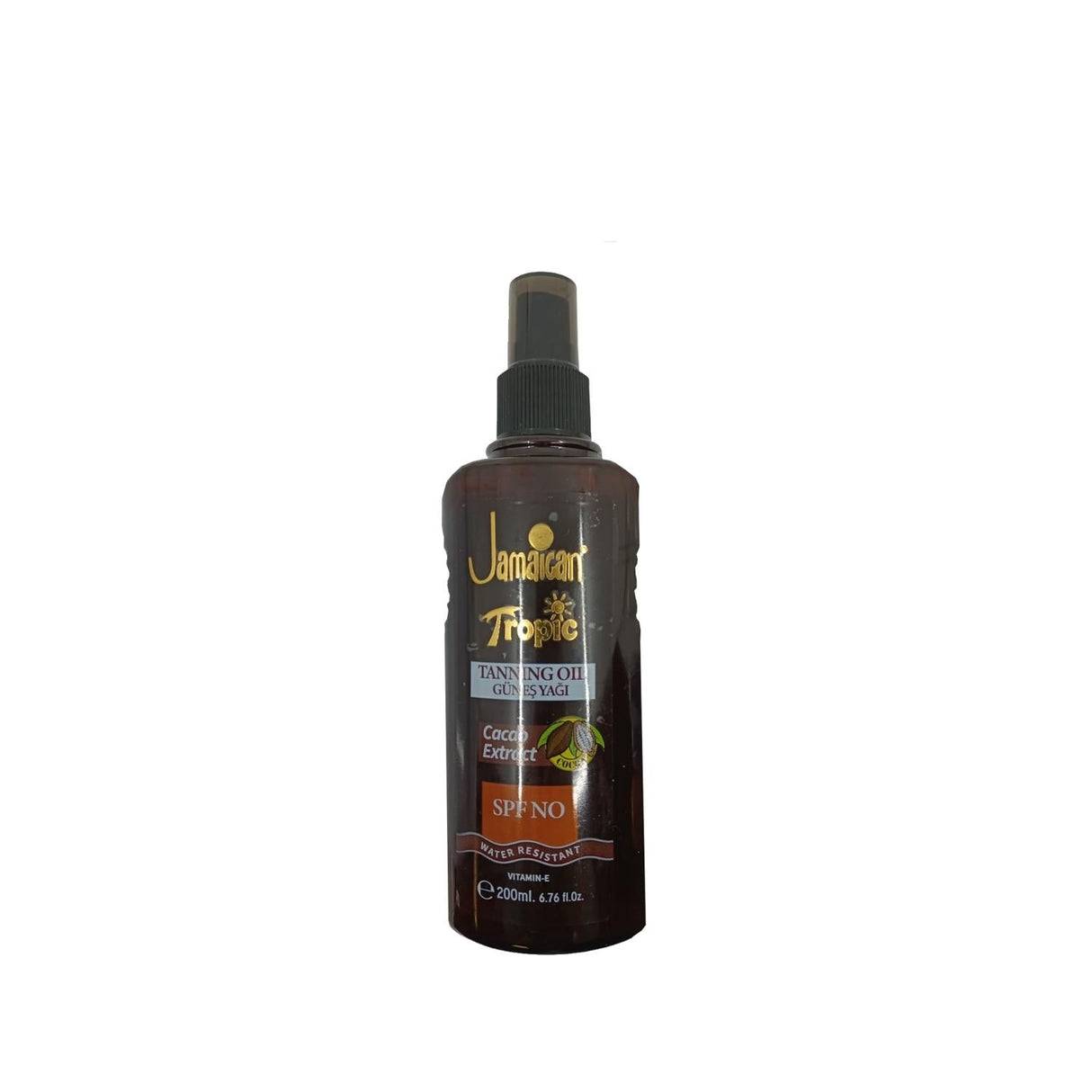 Jamaican Tropic Sunscreen Oil with SPF & Kakao - 200ml, Tropical Scented Protection