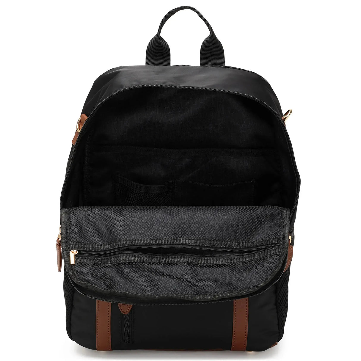 Mochila Luxe Journey de 18L en sarga y cuero vegano