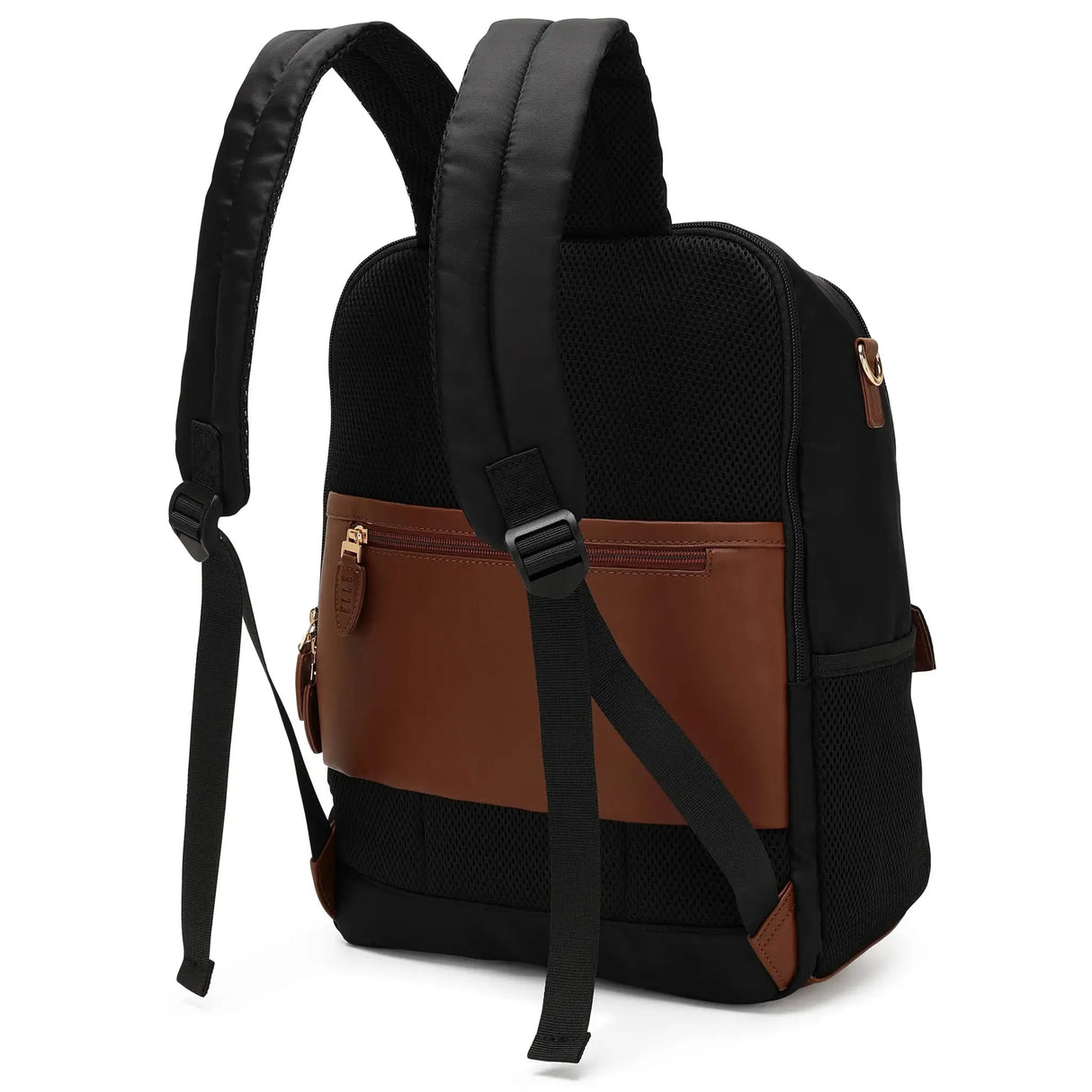 Mochila Luxe Journey de 18L en sarga y cuero vegano