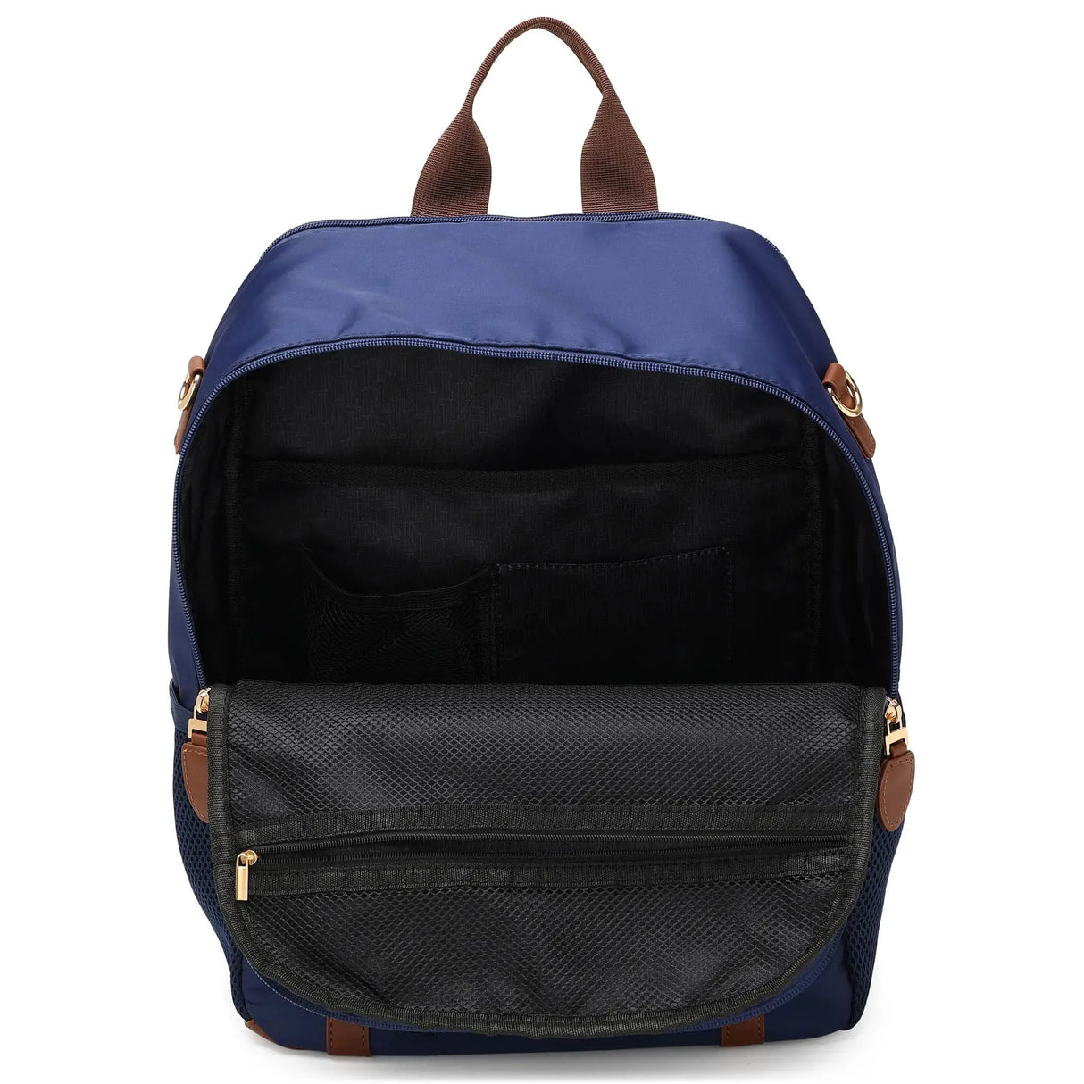 Mochila Luxe Journey de 18L en sarga y cuero vegano