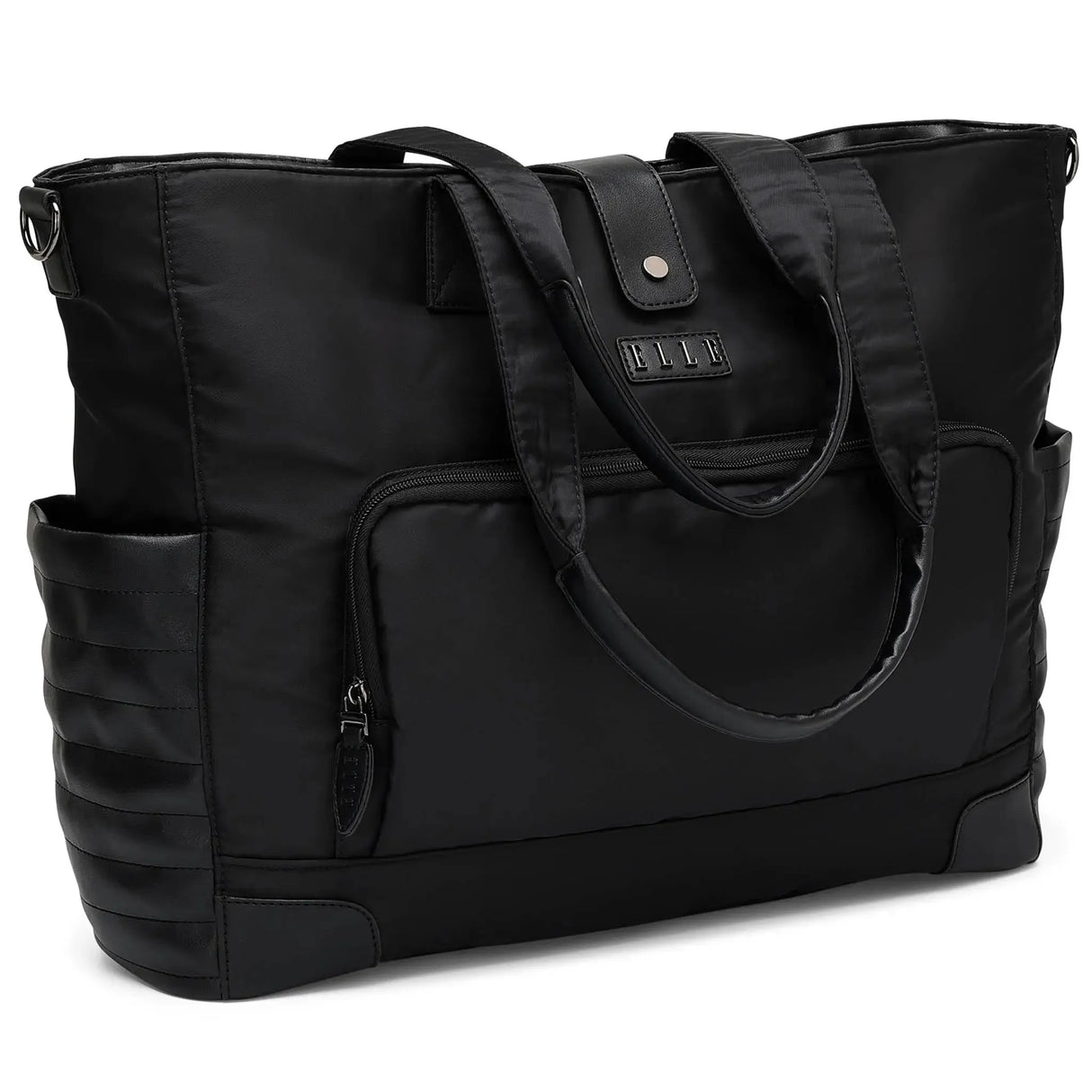Bolsa de fin de semana Voyage de 25 L de sarga y piel vegana