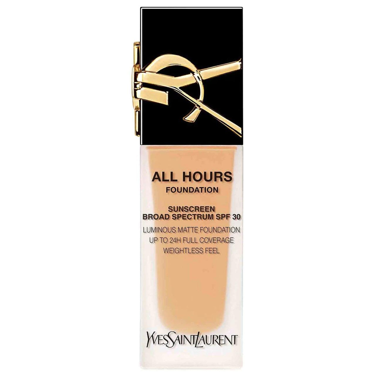All Hours 24H Longwear Liquid Foundation with Hyaluronic Acid & SPF 30 - Matte Finish, Full Coverage, Waterproof & Transfer Proof