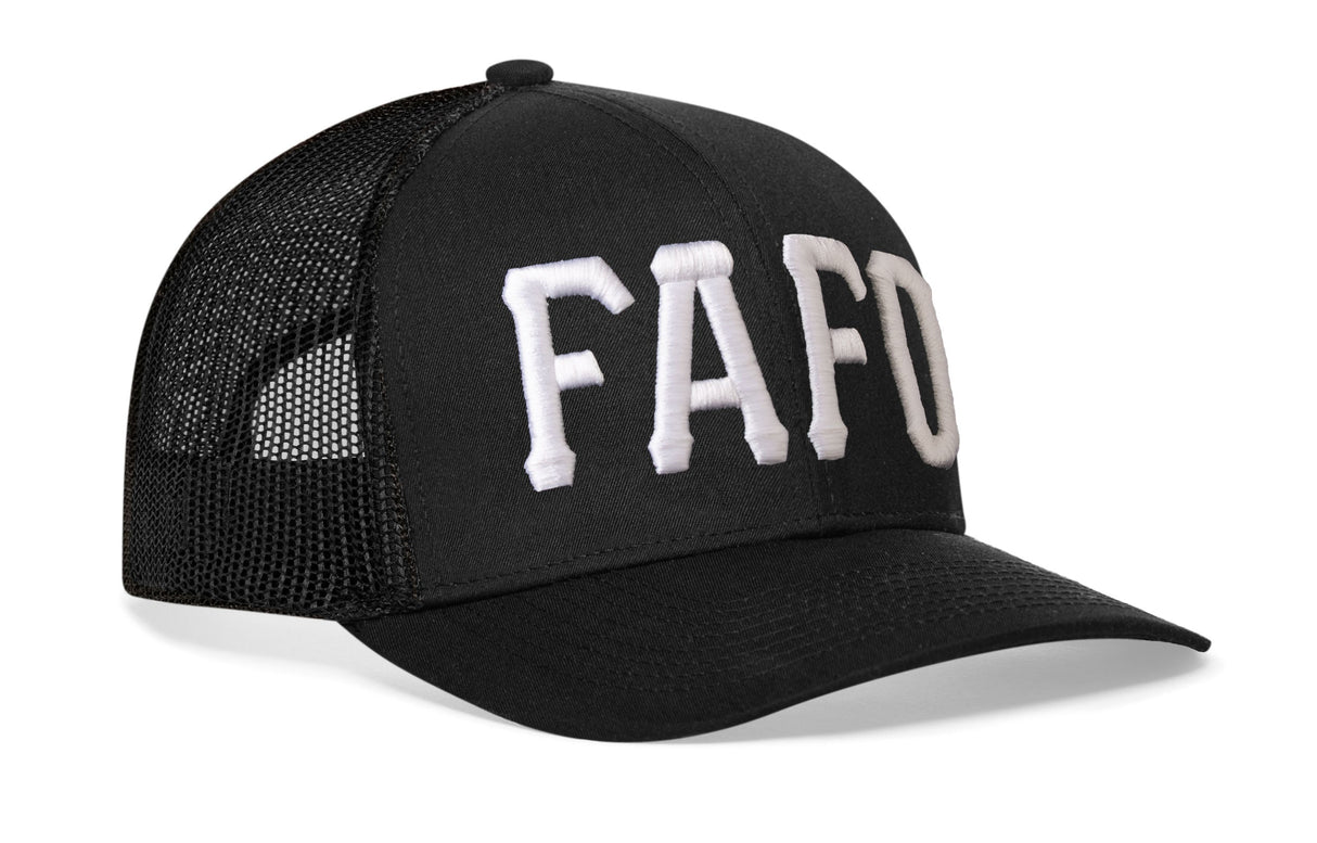 FAFO Trucker Hat | Black Fuck Around, Find Out Snapback