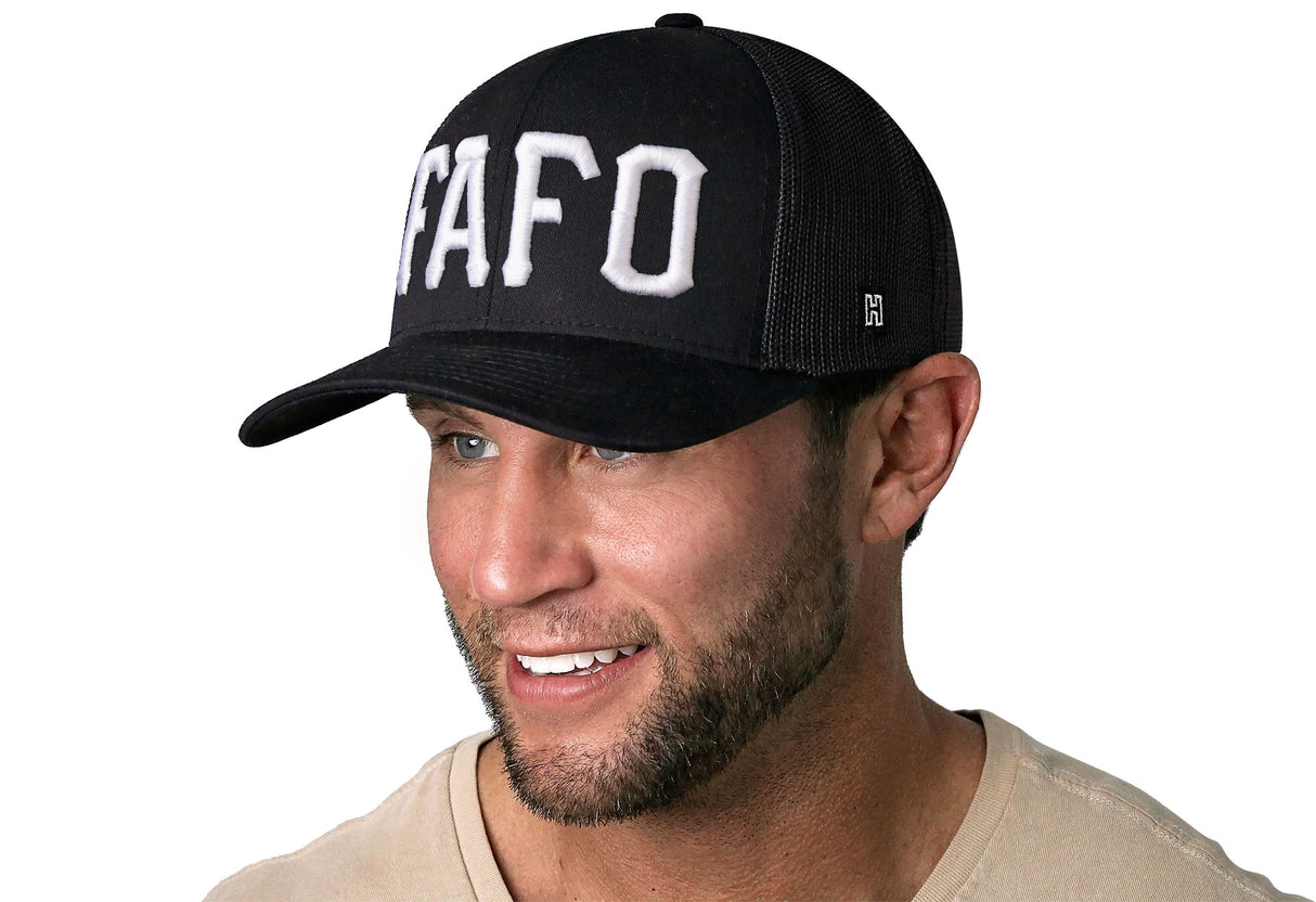 FAFO Trucker Hat | Black Fuck Around, Find Out Snapback