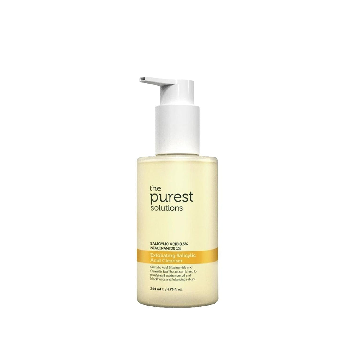 The Purest Solutions Salicylic Acid Exfoliating Cleanser for Acne-Prone Skin - 200ml, Dermatologically Tested, Skincare Routine Essential