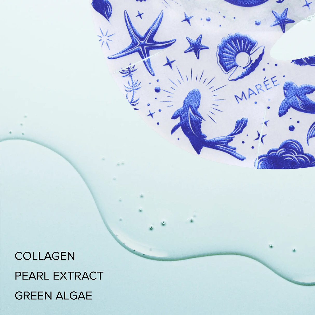 Mascarilla facial hidratante de colágeno
