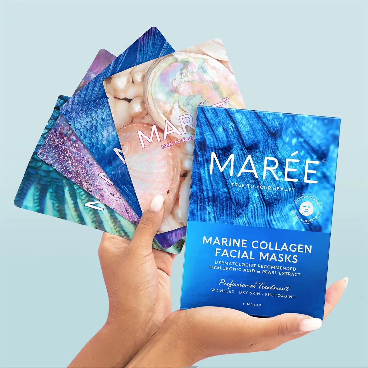 Mascarilla facial hidratante de colágeno