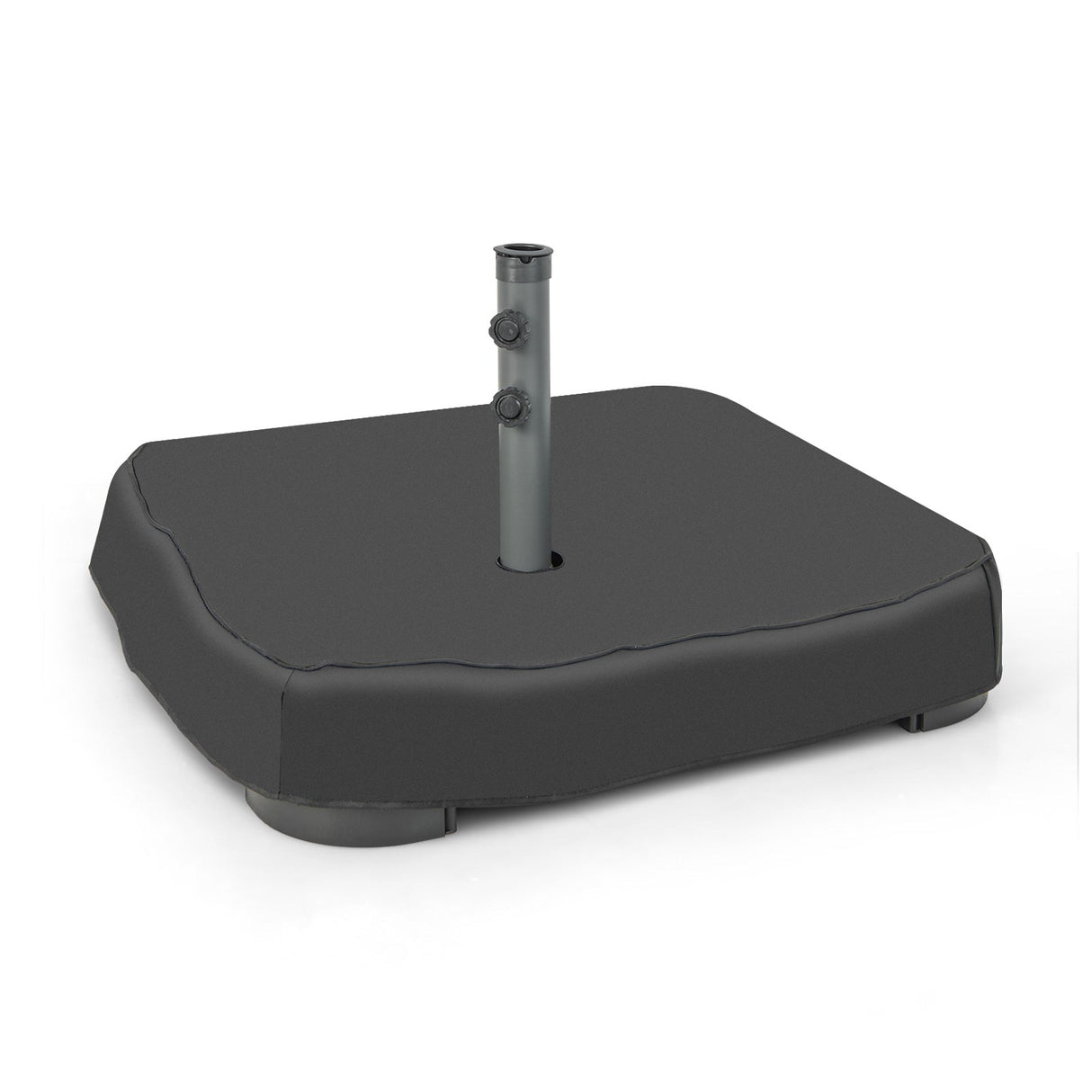 Base rellenable para sombrilla con 2 sacos de arena y cubierta a prueba de polvo