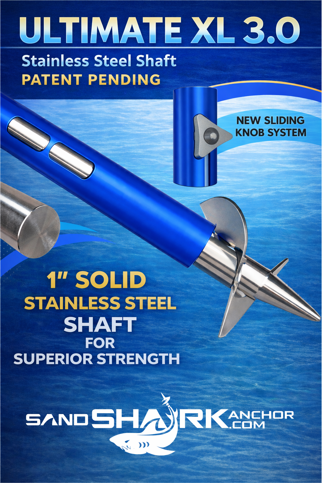 NEW for 2025 Ultimate XL 3.0 – Heavy-Duty Anchor for Boats, Pontoons, Tritoons