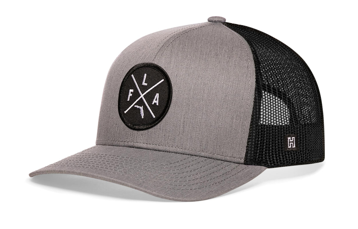 Florida Trucker Hat | Gray-Black FLA X Snapback