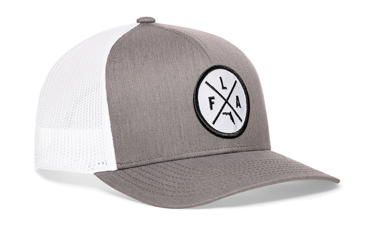 Florida Trucker Hat | Gray-White FLA X Snapback
