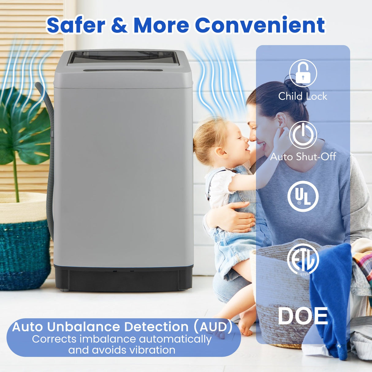 Lavadora y centrifugadora totalmente automáticas